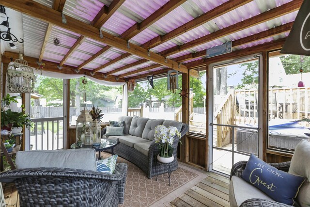 414 Birch Ave, Goose Creek, SC 29445 - sunroom / solarium with an outdoor living space and healthy amount of natural light