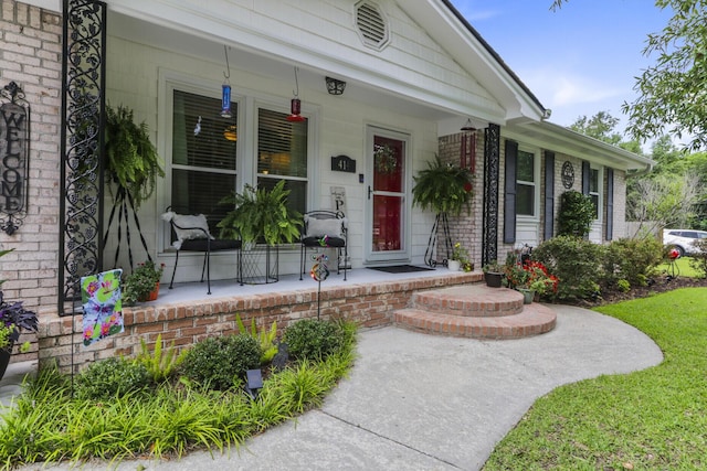 414 Birch Ave, Goose Creek, SC 29445 - entrance to property featuring a porch and brick siding