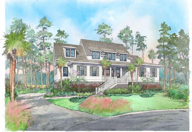 1479 Jeremy Cay Ct, Awendaw, SC 29429 - view of front of property featuring a porch