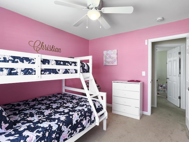 224 Market Hall St, Moncks Corner, SC 29461 - bedroom with carpet flooring, ceiling fan, and baseboards