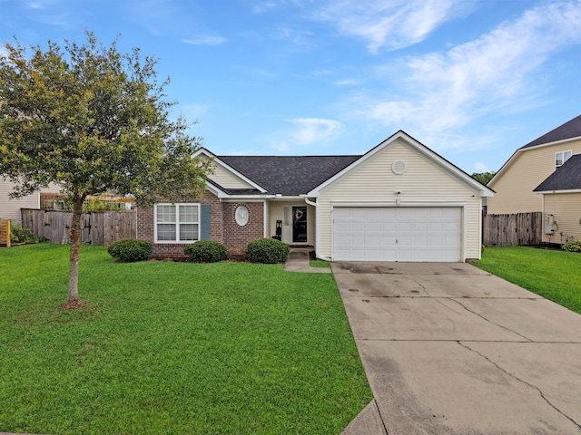 224 Market Hall St, Moncks Corner, SC 29461 - view of front of home featuring a garage, concrete driveway, brick siding, and a shingled roof