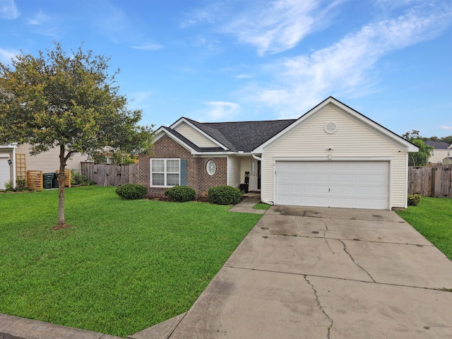 224 Market Hall St, Moncks Corner, SC 29461 - view of front of home featuring an attached garage, concrete driveway, and brick siding
