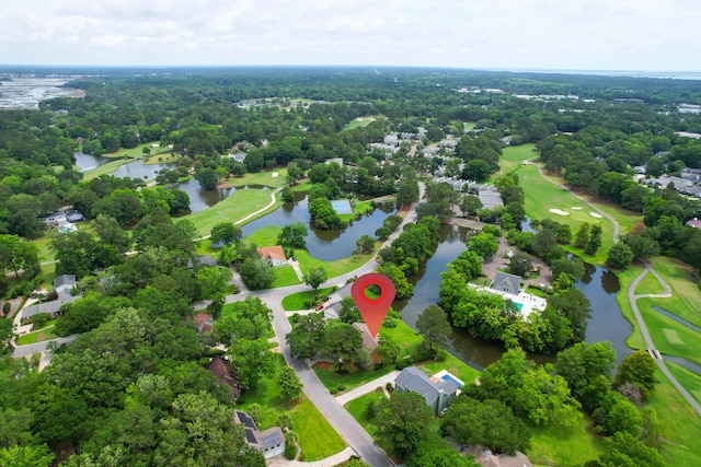 919 Overview Ct, Mount Pleasant, SC 29464 - aerial overview of property's location with a large body of water, a golf club, and nearby suburban area