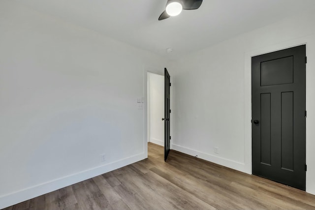 empty room featuring light hardwood / wood-style flooring