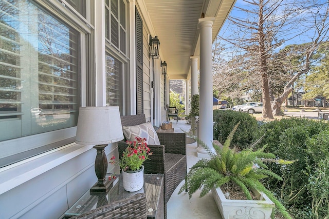 view of patio / terrace featuring a porch