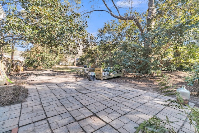 view of patio / terrace with fence