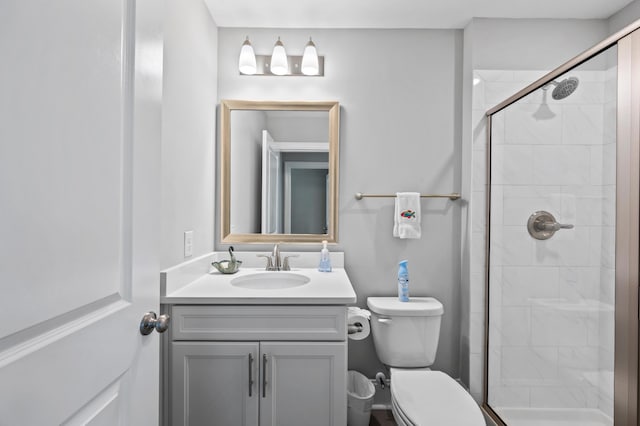 2802 Cavalcade Cir, Johns Island, SC 29455 - bathroom with a shower stall, toilet, and vanity