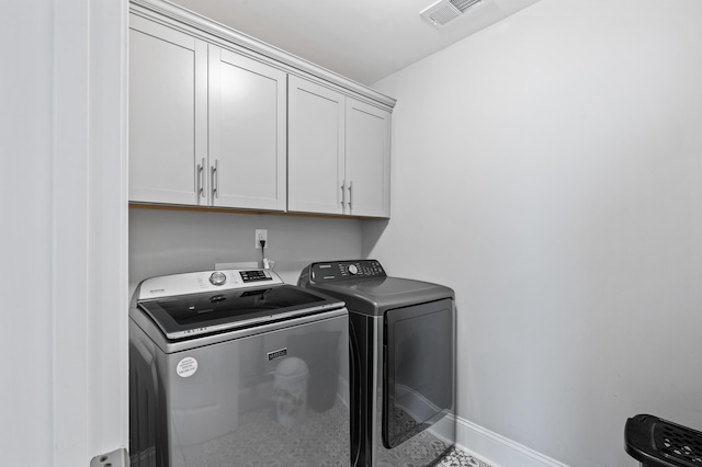 2802 Cavalcade Cir, Johns Island, SC 29455 - washroom with washer and dryer, cabinet space, and baseboards