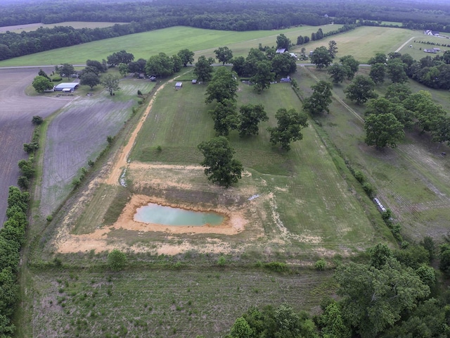 drone / aerial view with a rural view