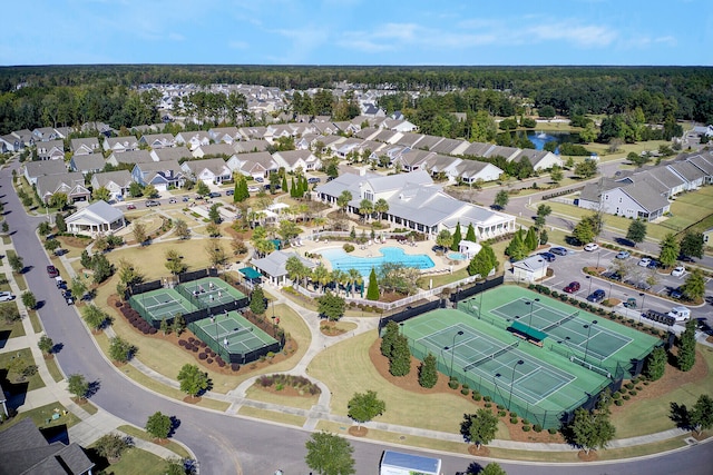 birds eye view of property