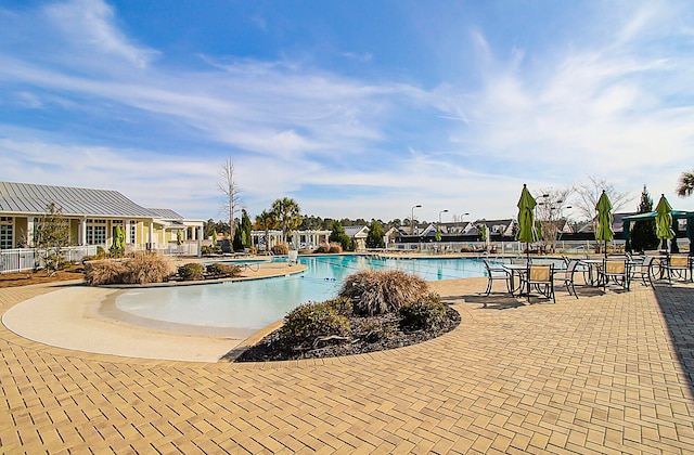 view of pool with a patio