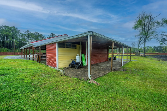 view of outdoor structure