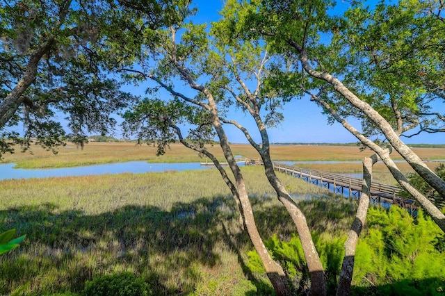 view of water feature featuring a rural view