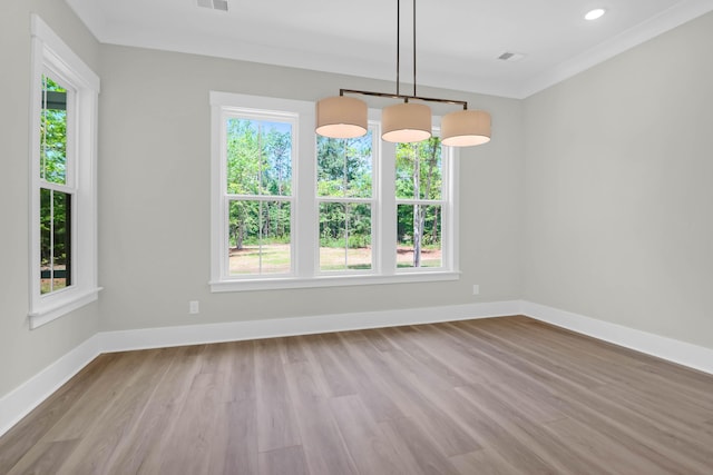 202 Countryside Way, Summerville, SC 29483 - unfurnished dining area featuring baseboards, wood finished floors, a wealth of natural light, and visible vents