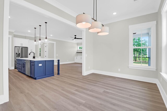 202 Countryside Way, Summerville, SC 29483 - kitchen with crown molding, open floor plan, and appliances with stainless steel finishes