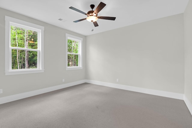 202 Countryside Way, Summerville, SC 29483 - carpeted empty room with baseboards, a ceiling fan, and visible vents