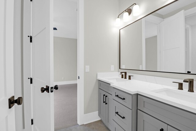 202 Countryside Way, Summerville, SC 29483 - full bath with double vanity, baseboards, and a sink