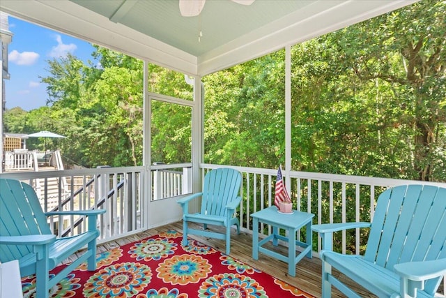 3751 Copahee Sound Dr, Mount Pleasant, SC 29466 - deck with a ceiling fan
