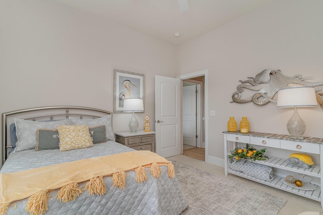 265 Venice Way Unit 1-201, Myrtle Beach, SC 29577 - bedroom featuring light carpet and ceiling fan