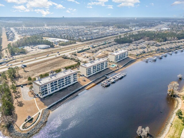 265 Venice Way Unit 1-201, Myrtle Beach, SC 29577 - drone / aerial view featuring a water view