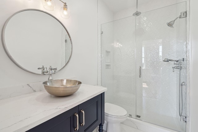 71 E Bay St, Charleston, SC 29401 - full bath featuring vanity, a stall shower, and toilet