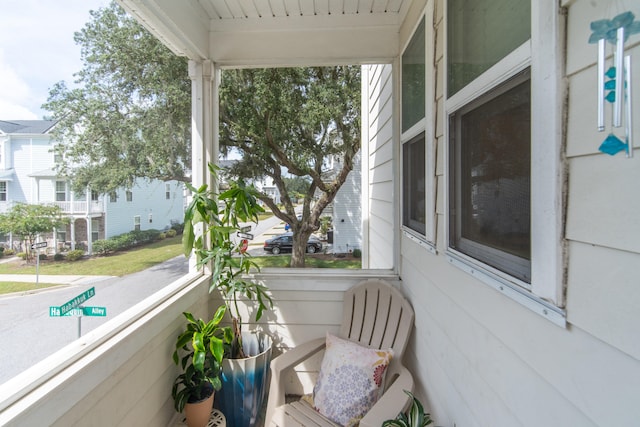 view of balcony