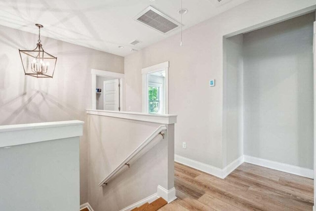 hall featuring hardwood / wood-style flooring