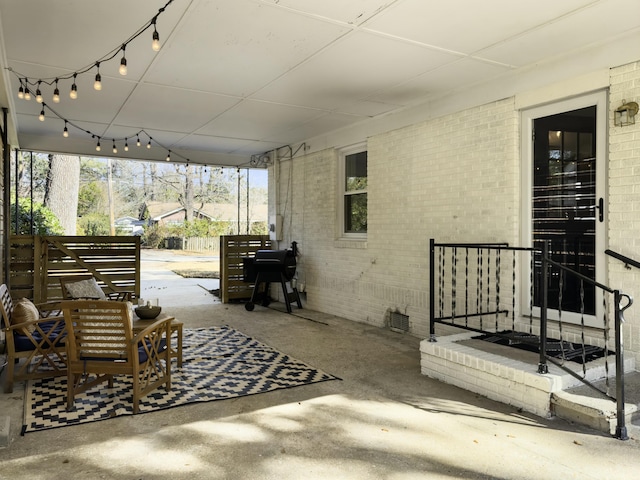 view of patio / terrace with grilling area