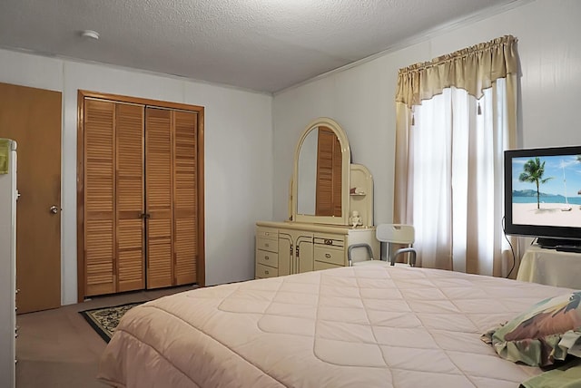2363 Ranger Dr, Cross, SC 29436 - carpeted bedroom featuring a closet and a textured ceiling
