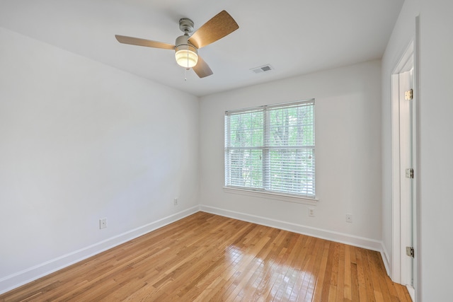 2028 Prospect Hill Dr, Mount Pleasant, SC 29464 - empty room with baseboards, light wood-style flooring, and a ceiling fan