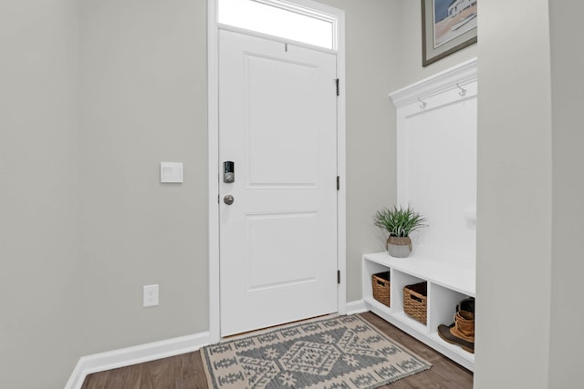 725 Pepperbush St, Charleston, SC 29414 - mudroom featuring wood finished floors and baseboards