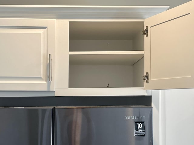 room details with white cabinets