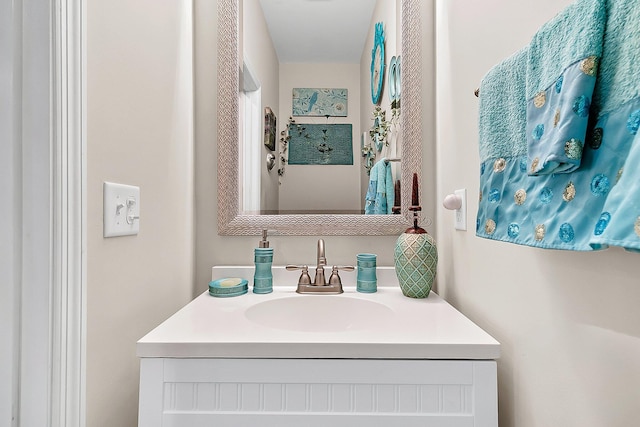 bathroom featuring vanity