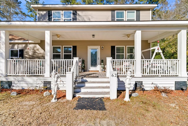 view of front of house featuring a porch