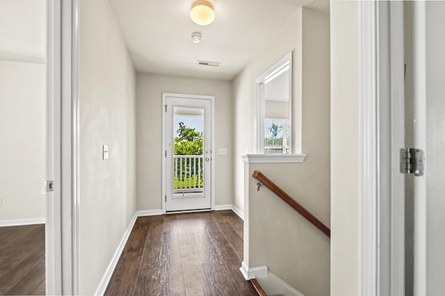 243 Old Savannah Dr, Goose Creek, SC 29445 - entryway with dark wood finished floors and baseboards