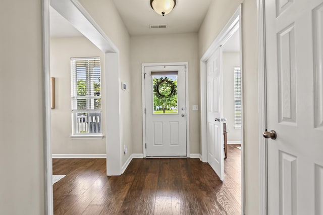 243 Old Savannah Dr, Goose Creek, SC 29445 - foyer with dark wood-style flooring and baseboards