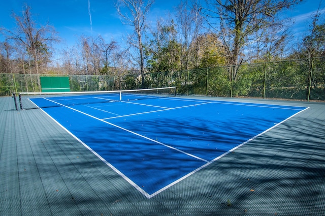 2418 Tuscany Dr, North Charleston, SC 29406 - view of tennis court with community basketball court and fence