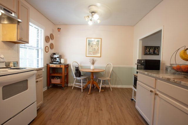 208 Owens Dr, Summerville, SC 29485 - dining space featuring light wood-style flooring and baseboards