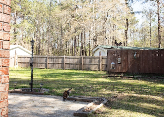 208 Owens Dr, Summerville, SC 29485 - view of yard featuring a patio and fence