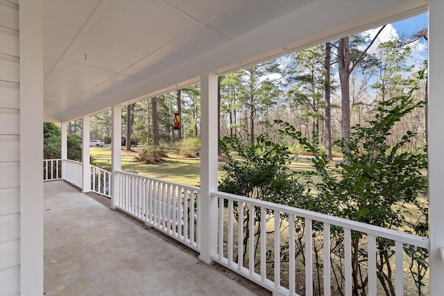 view of patio with covered porch