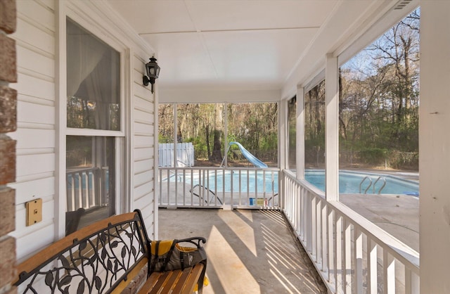 balcony with a sunroom