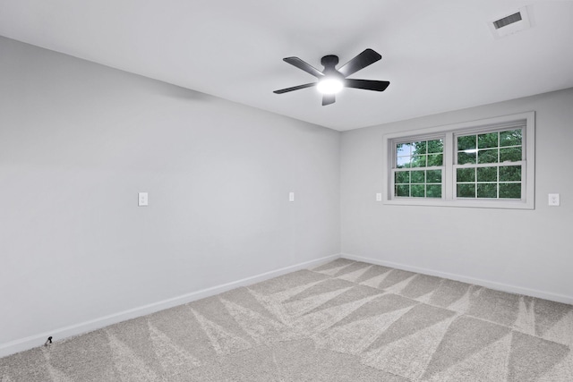 120 Live Oak Rd, Summerville, SC 29485 - unfurnished room featuring light carpet, baseboards, visible vents, and ceiling fan
