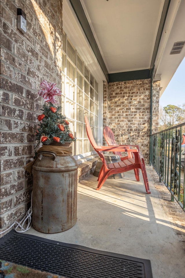 view of balcony