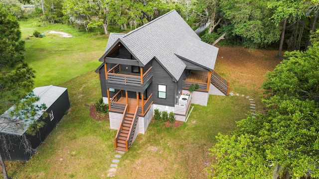 drone / aerial view