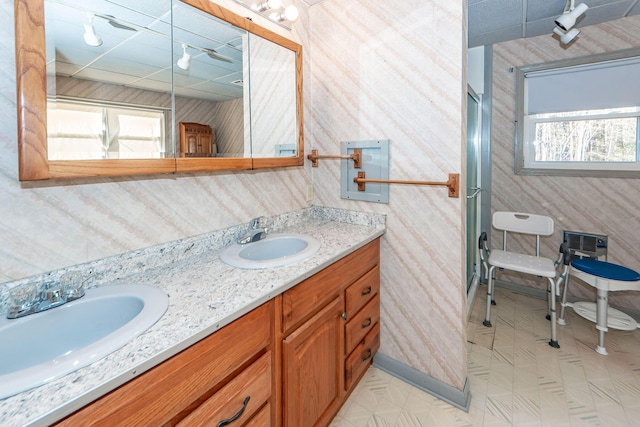 bathroom with vanity