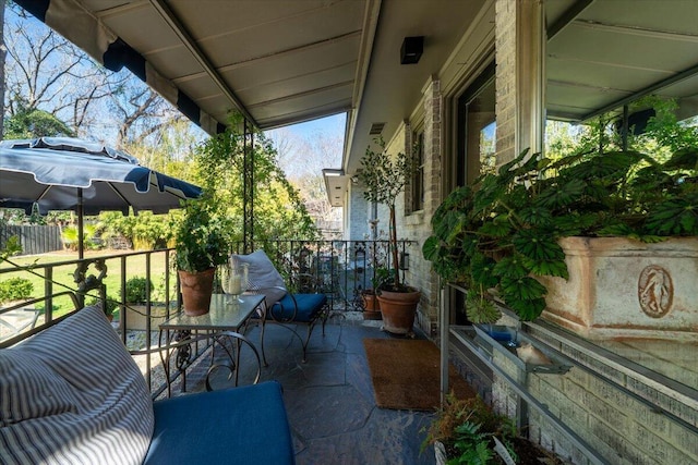 view of balcony