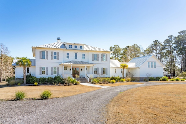 view of front of property with a porch