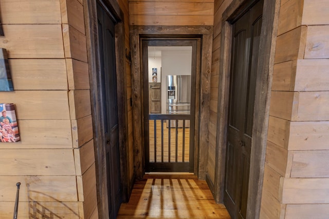 interior space featuring light hardwood / wood-style flooring