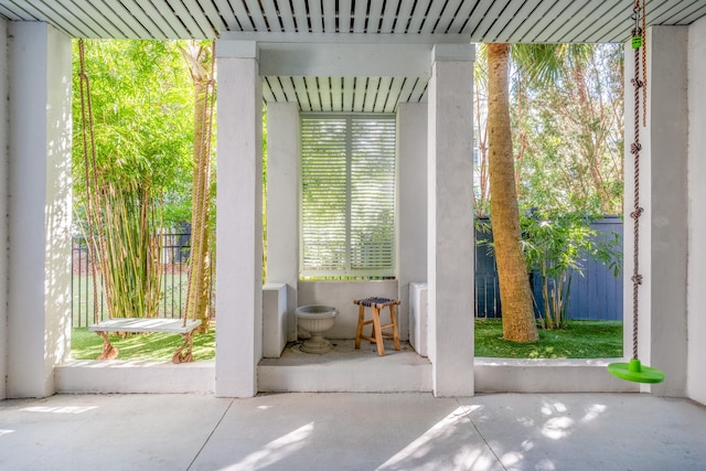 entryway featuring a wealth of natural light