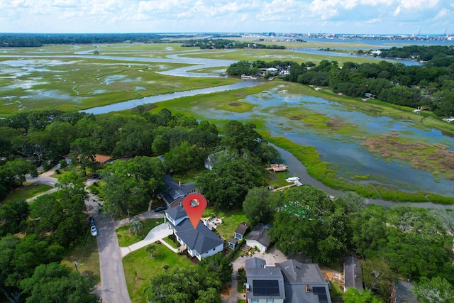 1468 N Relyea Ave, Charleston, SC 29412 - aerial view of property and surrounding area with a nearby body of water